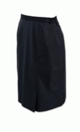NQ-ST-05 ：自訂簡緻膝上西裙製衣廠 西裙英文 黑色西裙 女士西裙訂造 訂製女西裙
