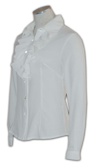 WCS-ST-18 ：襯衫專門店來樣訂購襯衫 女裝長袖睡衣 女裝防皺恤衫 優質布料女裝恤衫 