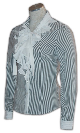 WCS-ST-21 ：來版訂購 女裝歐洲風長袖襯衫 女裝長袖襯衫 專業女性服裝形象 辦公室女裝恤衫 