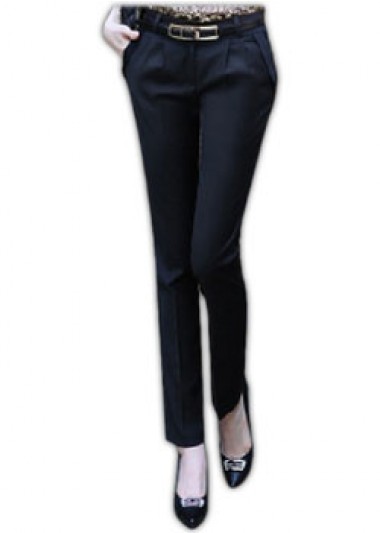 ST-WXF808 ：訂造女裝修身西褲制服店 女裝西褲點襯 有褶西褲 女 OL褲 專營西裝制服公司